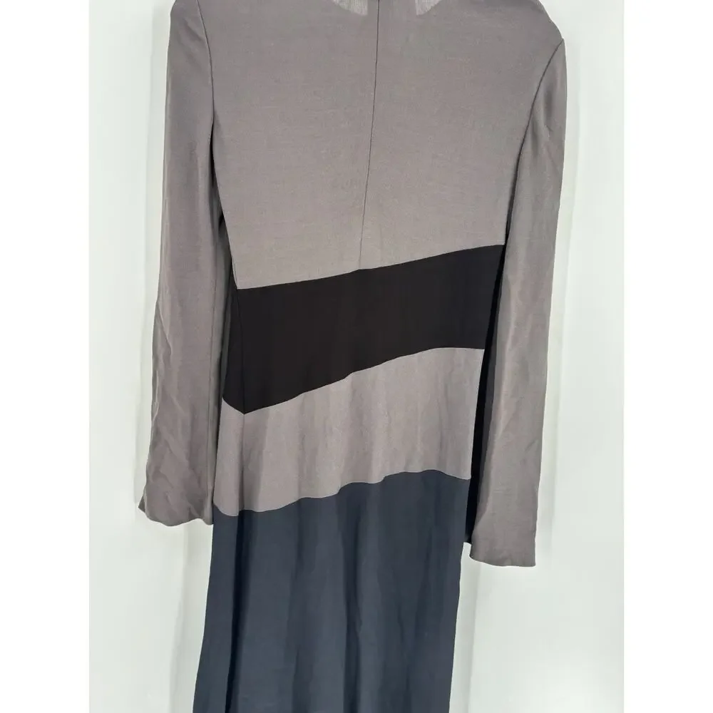 Calvin Klein Collection Bergdorf Goodman Fall 1996 Womens 6 Black Taupe 1990s